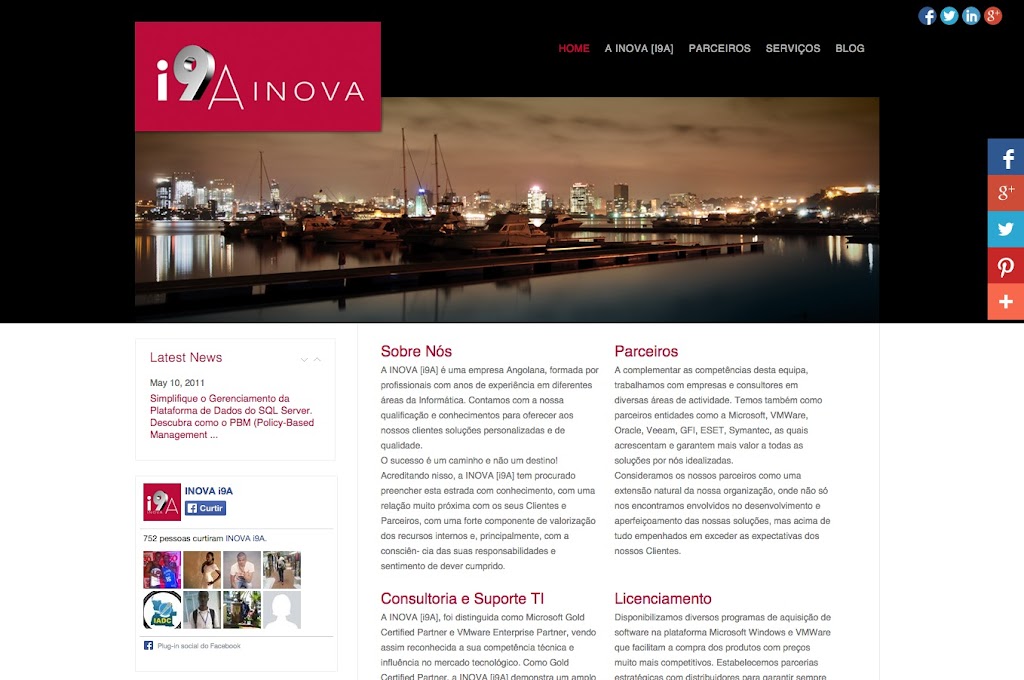 Site i9A Inova – Reformulação