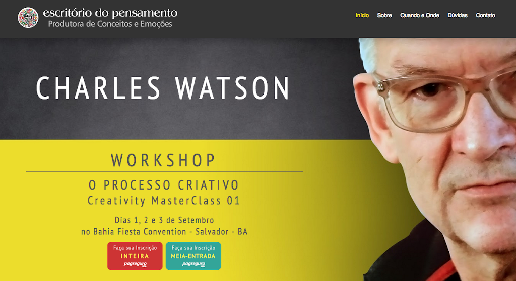Landing Page Workshop O Processo Criativo